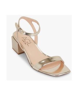 AGL
65mm
$475
Angie Golden Mirror Ankle Strap Sandal 38.5  US 8.5 NEW